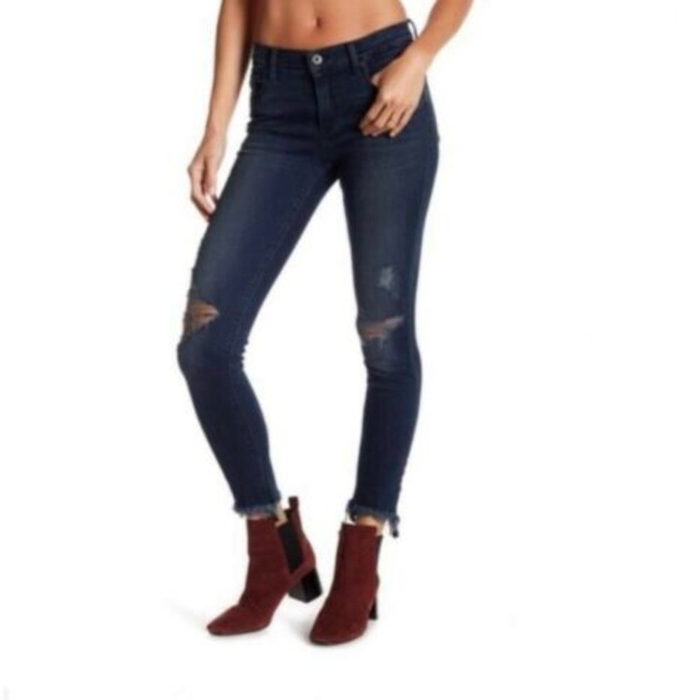 LUCKY BRAND Distressed Blue Brooke Legging Jeans